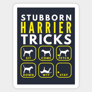 Stubborn Harrier Tricks - Dog Training Sticker